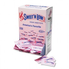 SMU 50150 Single Serve Sugar Substitute Sweet and Low Packets 400 Per Box