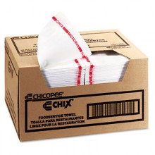 CHI 8250 13.5x24 White Food Services Towels 150 Towels Per Case