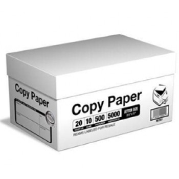 SM11 8.5 x 11 White Private Label Copy Paper 92 Bright 20LB 500 Sheets Per Ream  10 Reams Per Case